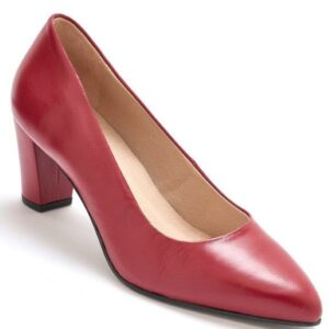 Escarpin rouge chic et confortable - Emma & Joséphine vente à domicile de chaussures