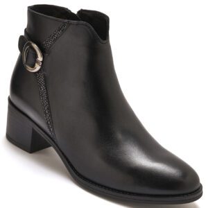 Boots pour femme avec boucle noire - Emma & Joséphine vente à domicile de chaussures