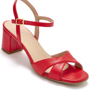 Sandale rouge pour femme