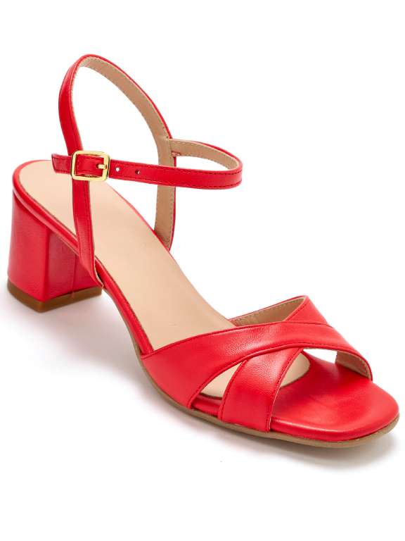 Sandale élégante rouge - Emma & Joséphine