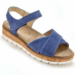 Sandale semelle amovible bleue - Emma & Joséphine