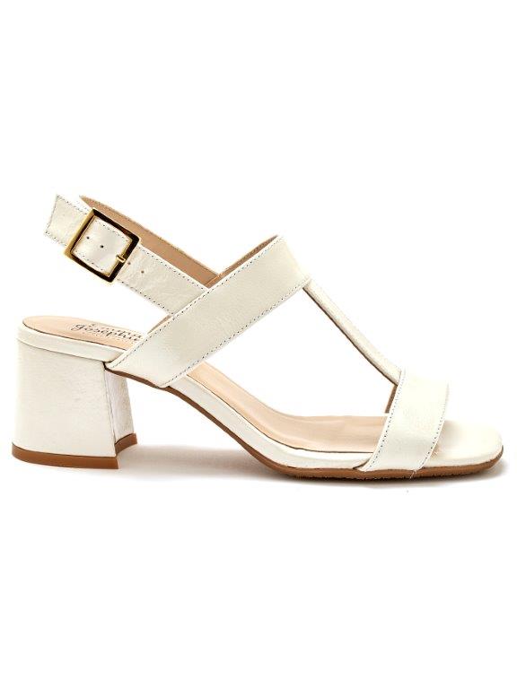 Sandale stylée blanche cue côté droit - Emma & Joséphine