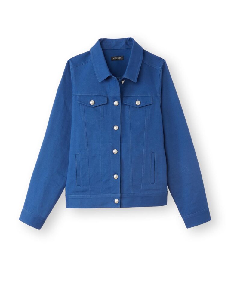 Veste-blouson-bleu